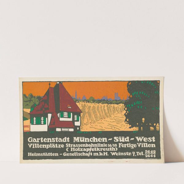 Gartenstadt München Süd West. Heimstätten Gesellschaft (1910) by Ludwig Hohlwein