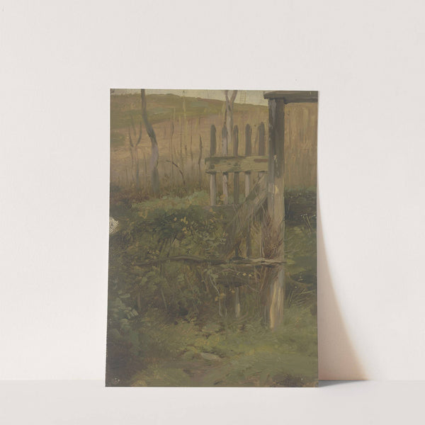 Gartentor aufs Feld führend by Jakob Becker