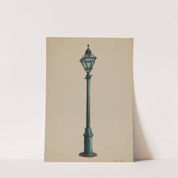 Gas Street Lamp by Mina Lowry