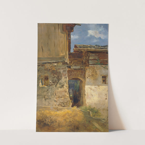 Gässchen in Hallstatt by Anton Schrödl