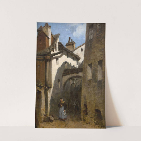 Gasse in Burghausen by Carl Bolze