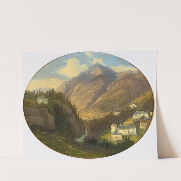 Gastein, Gamskogel mit Nikolauskirche by Emil Ludwig Löhr