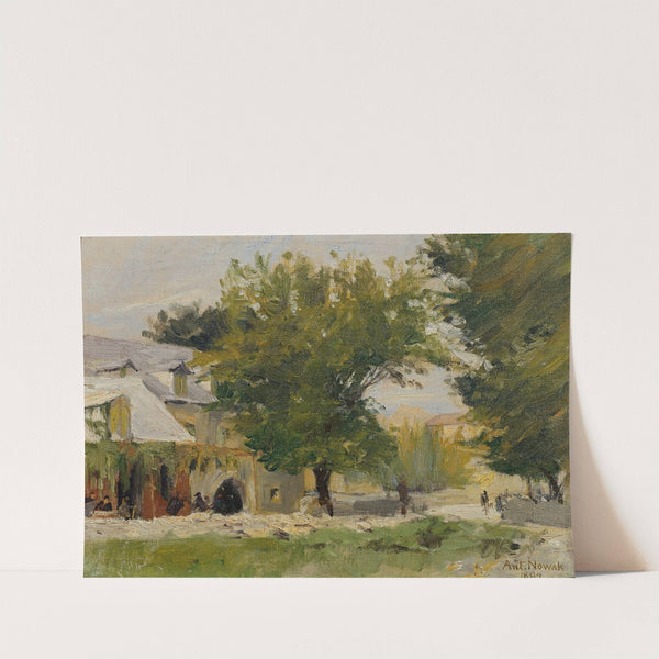 Gasthaus in Salona an der Straße nach Glisse by Anton Nowak