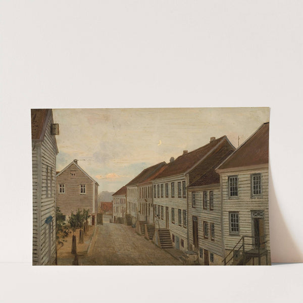 Gate i Mandal (1859) by Amaldus Nielsen