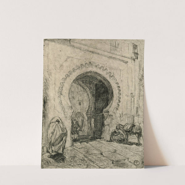 Gate in Tangier. by Henry Ossawa Tanner