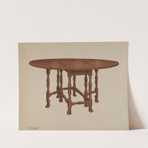 Gate-legged Table by Frank Wenger