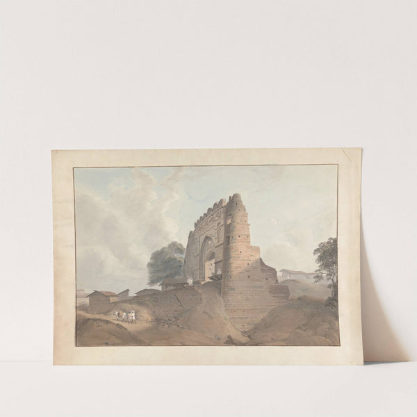 Gate of the Old Fort at Old Benares by Samuel Davis
