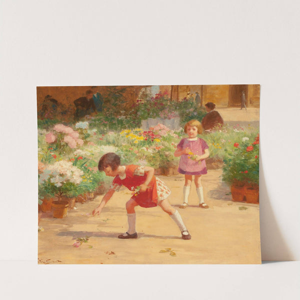 Gathering Flowers by Victor Gabriel Gilbert