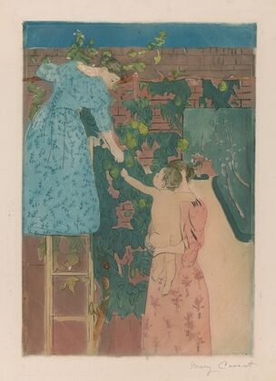 Gathering fruit (ca 1895)