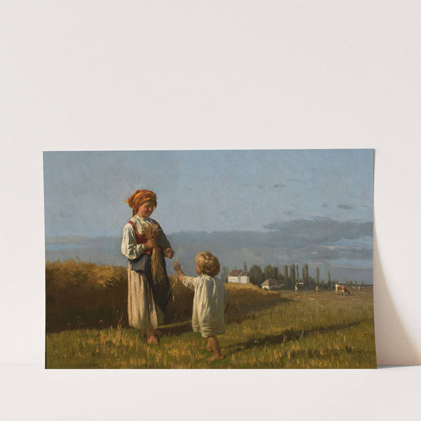 Gathering of grain ears by Władysław Szerner