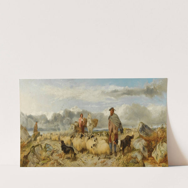 Gathering The Flock (1870) by Richard Ansdell