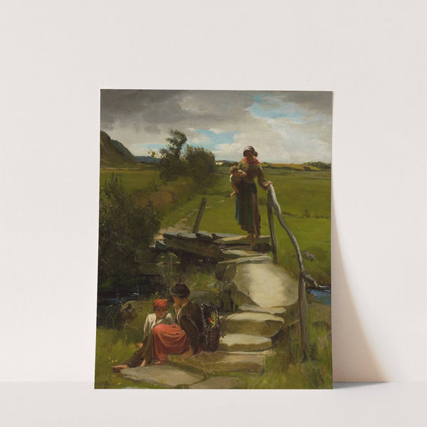 Gathering Wildflowers by William Holyoake