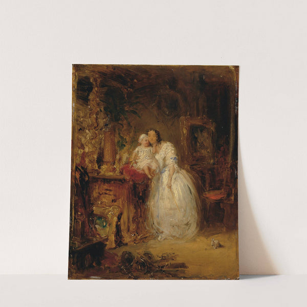 Gattin Und Tochter Des Künstlers by Eduard Ender