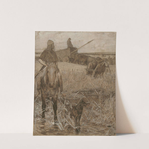 Gaulois à cheval (1897) by Fernand Cormon