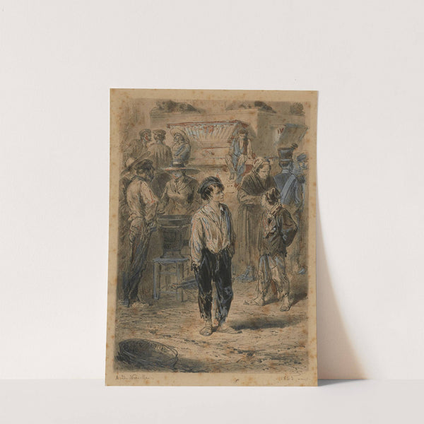 Gavroche (au marché des innocents) Le petit gavroche (1865) by Alphonse Marie De Neuville