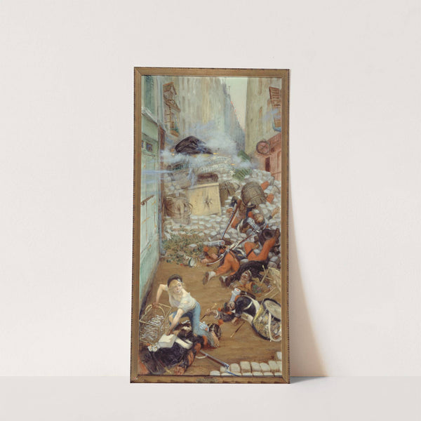 Gavroche Ramassant Des Balles Pour La Barricade (1903-1905) by Adolphe Léon Willette