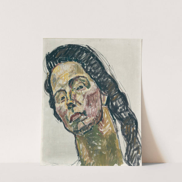 Gaze Into Infinity (Head Study) by Ferdinand Hodler