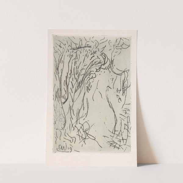 Geabstraheerd bosgezicht by Erich Wichmann