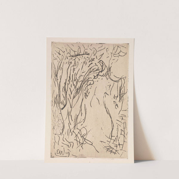 Geabstraheerd bosgezicht by Erich Wichmann