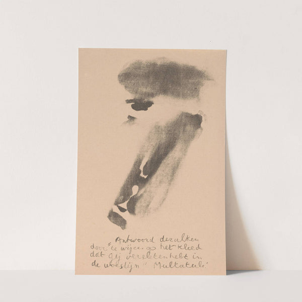 Geabstraheerd gezicht (1923) by Erich Wichmann