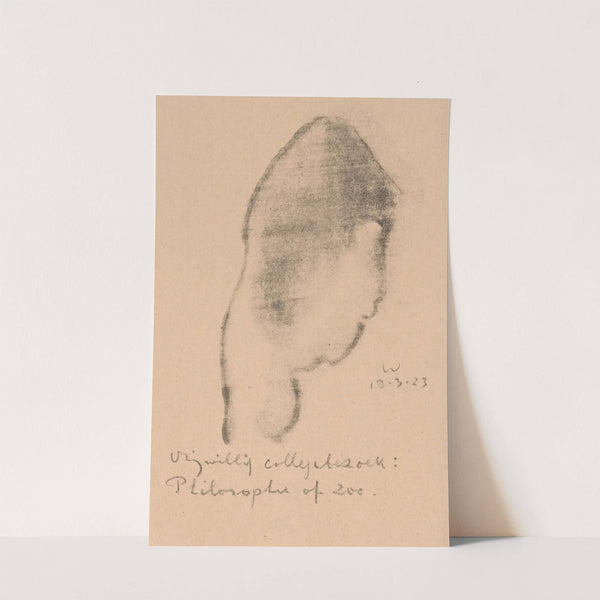 Geabstraheerd hoofd (1923) by Erich Wichmann