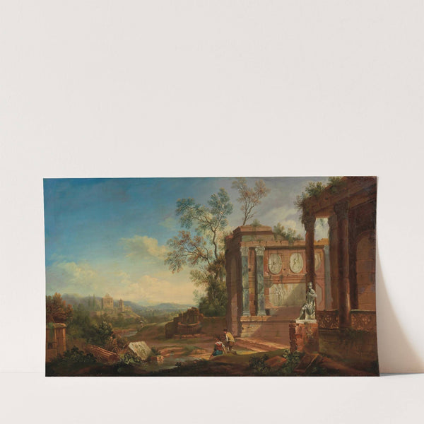 Gebirgige Flusslandschaft (1752) by Christian Georg Schütz the elder