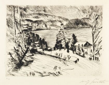 Gebirgsee (Walchensee im Winter) (1919)