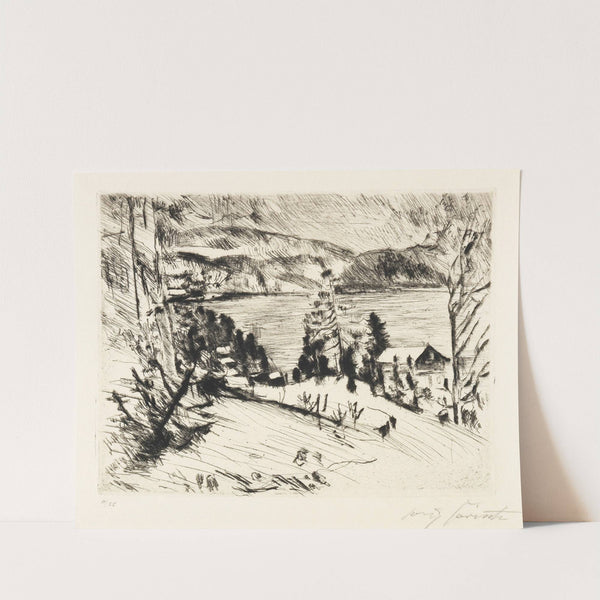 Gebirgsee (Walchensee im Winter) (1919) by Lovis Corinth