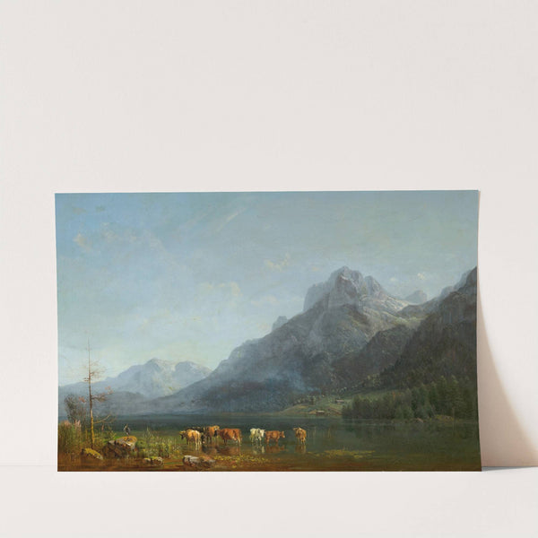 Gebirgssee by Heinrich Bürkel