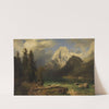 Gebirgssee mit Gebirgsmassiv im Hintergrund (1873) by August Wilhelm Leu