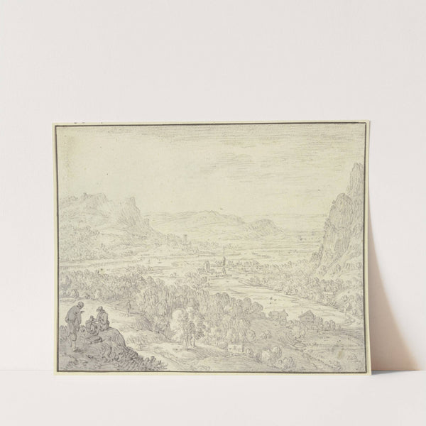 Gebirgstal von einem Fluß durchquert by Herman Saftleven III