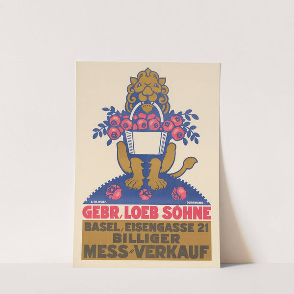 Gebr. Loeb Söhne – Basel Eisengasse 21 – Billiger Mess-Verkauf (circa 1920) by Rudolf Dürrwang