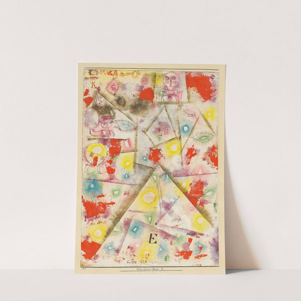 Gedenkblatt E by Paul Klee