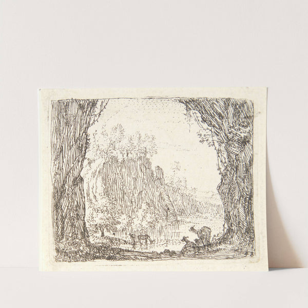 Geder ved en flod by Karel Dujardin