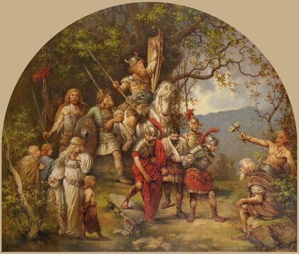 Gefangene Römer und Germanen
