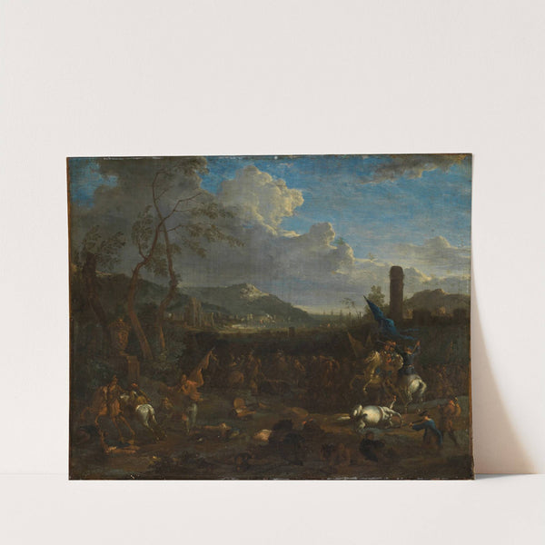 Gefecht an einer südlichen Meeresküste by Jasper Broers