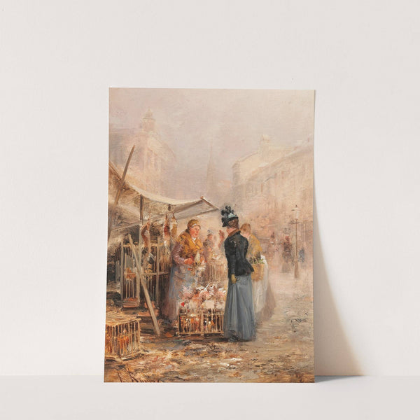 Geflügelmarkt Paris by Emil Barbarini