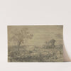 Gegend bei Lunghezza Campagna di Roma by Ludwig Metz