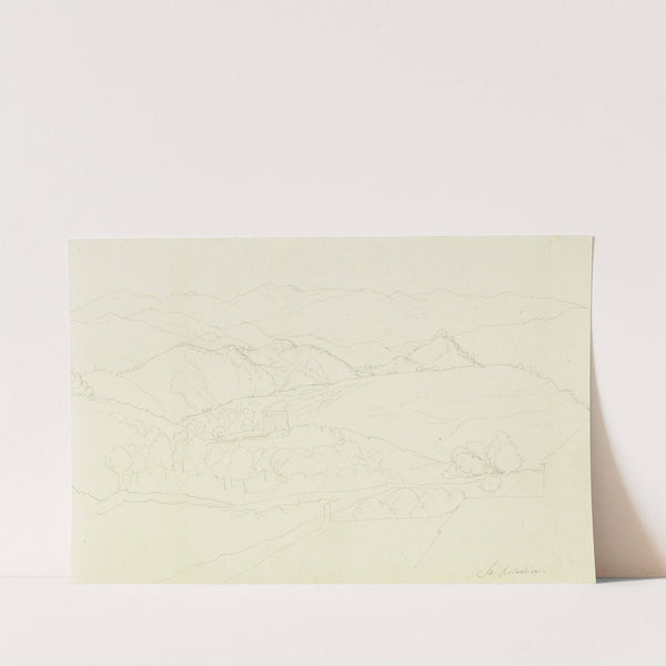 Gegend beim Kloster Santa Scolastica bei Subiaco by Fritz Bamberger