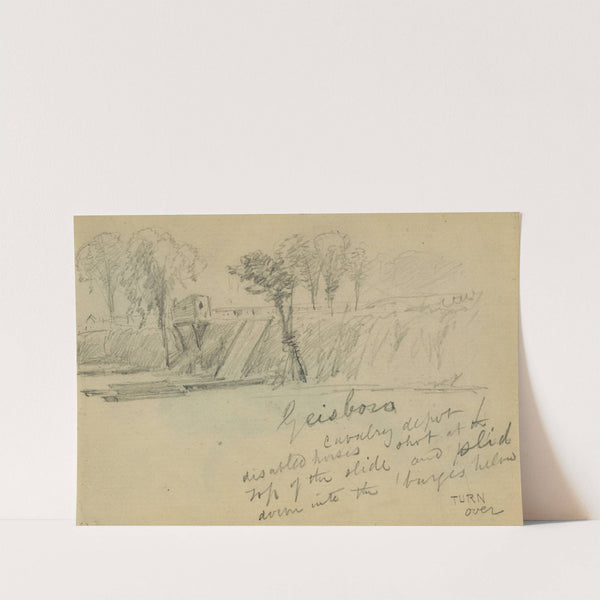 Geisboro, cavalry depot by Alfred Rudolph Waud