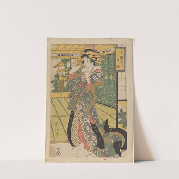 Geisha (19th century) by Kikukawa Eizan