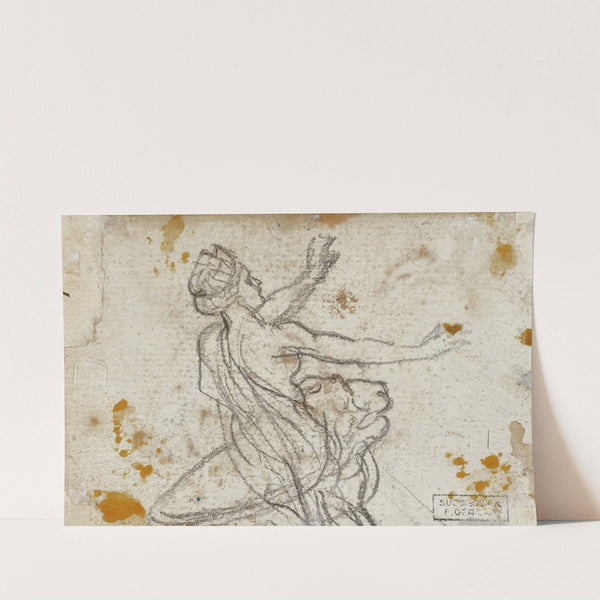 Gekrönte Frau sitzend, die Arme ausgestreckt by François Gérard