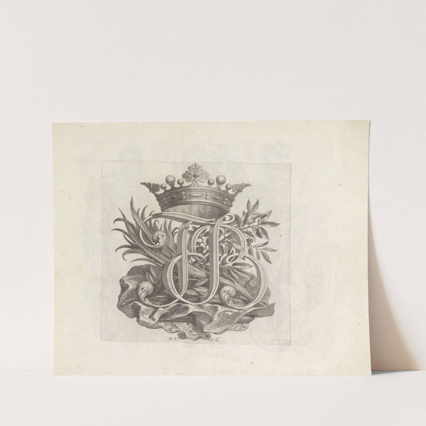 Gekroonde initialen JFB (1673-1743) by Robert van Audenaerde