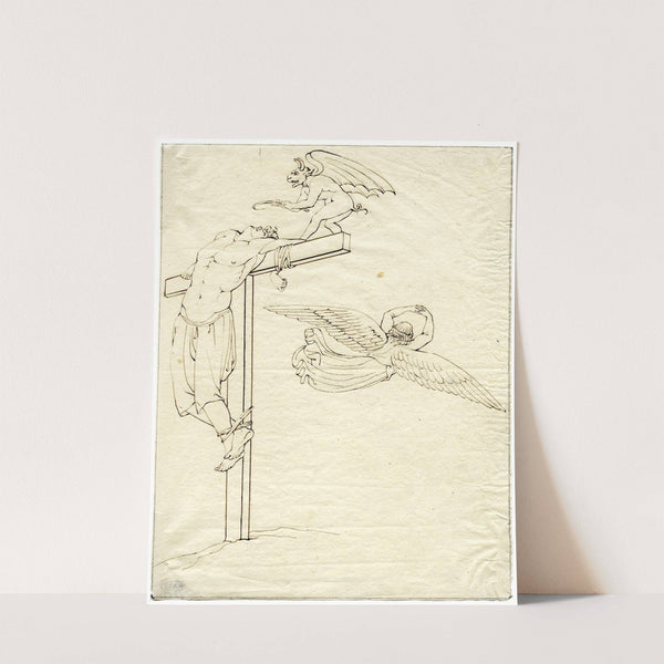 Gekruisigde op Golgotha by David Humbert de Superville