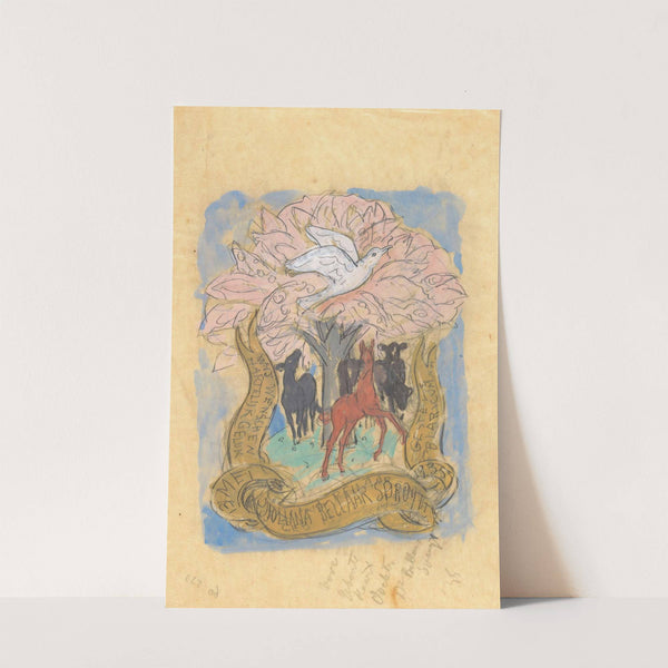 Gelukwens bij de geboorte van Juliana Bellaar Spruyt (1935-05-13) by Leo Gestel