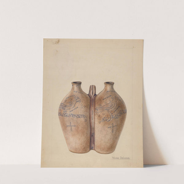 Gemel Bottle by Yolande Delasser