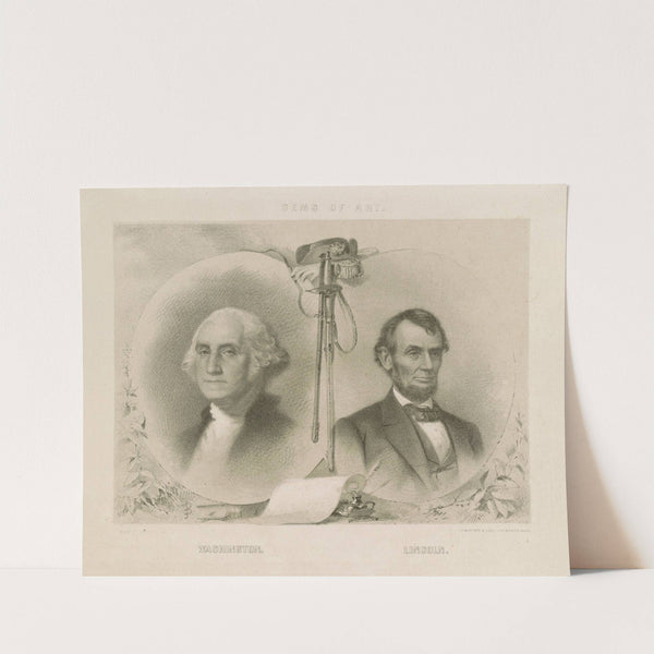 Gems of art – Washington – Lincoln by John H. Bufford'''s & Sons
