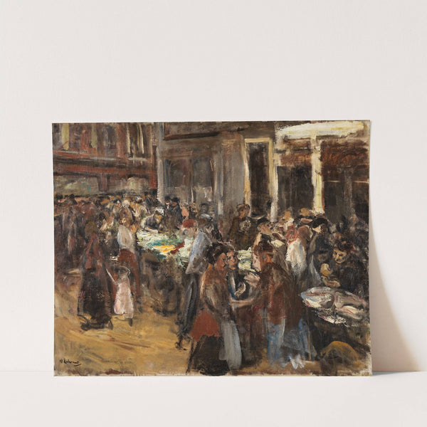 Gemüsemarkt in Amsterdam (1908) by Max Liebermann
