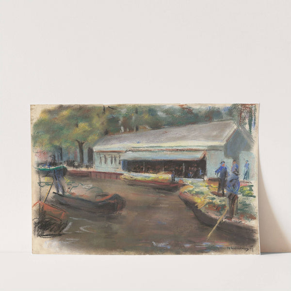 Gemüsemarkt in Delft (1907) by Max Liebermann