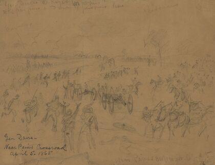 Gen. Davis-Near Paines Crossroad April 5, 1865